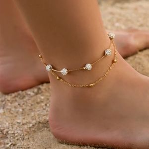 2 pcs summer beach anklet